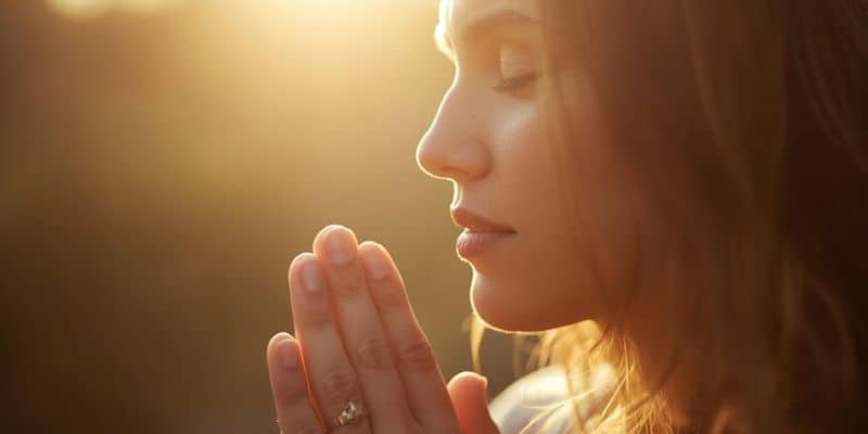 Woman Confident that God hears her heart